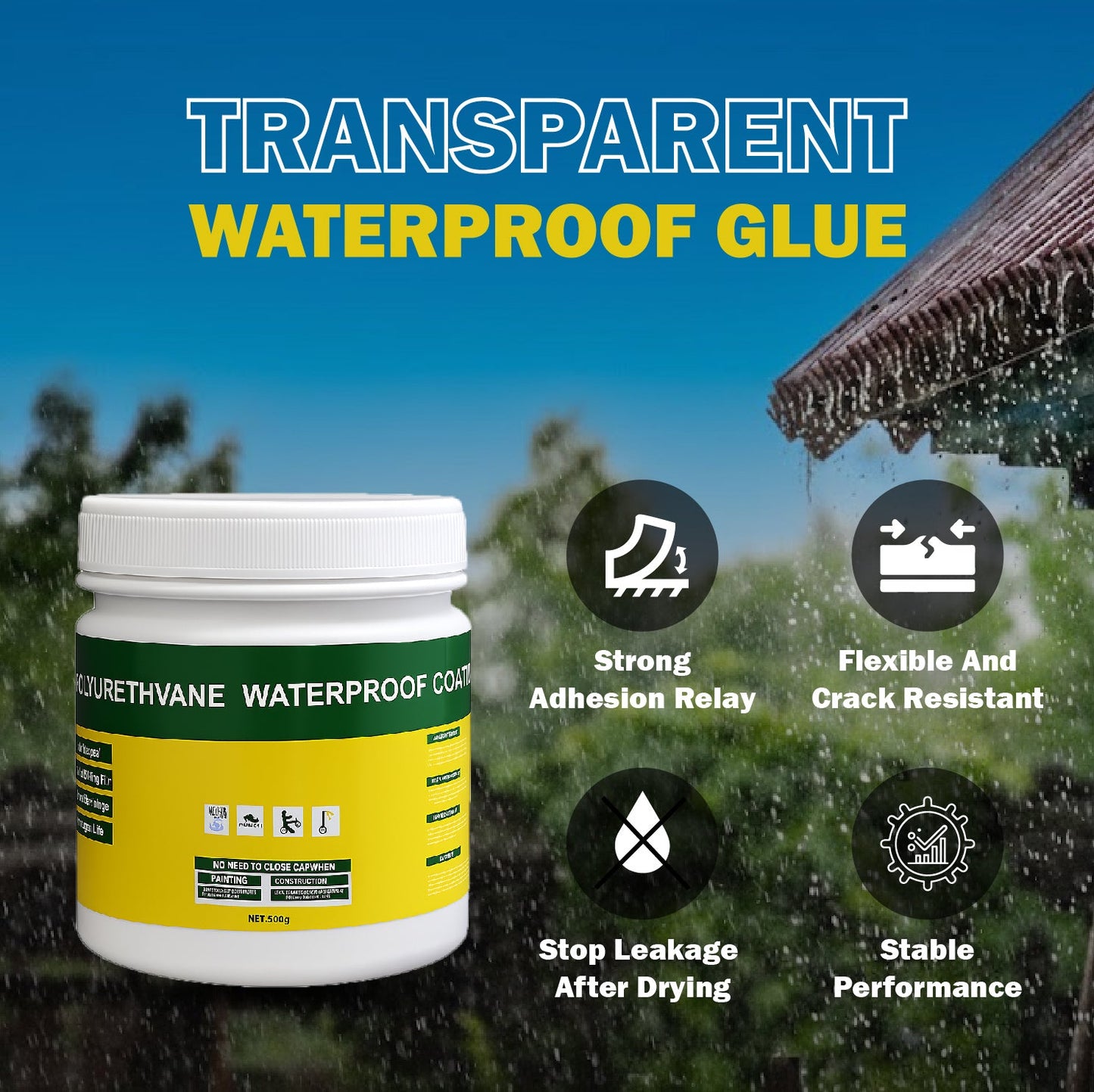 Qynblr Transparent Waterproof Sealant